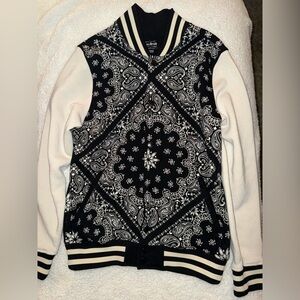 Dogg Supply by Snoop Dogg Men's Paisley Varsity Jacket